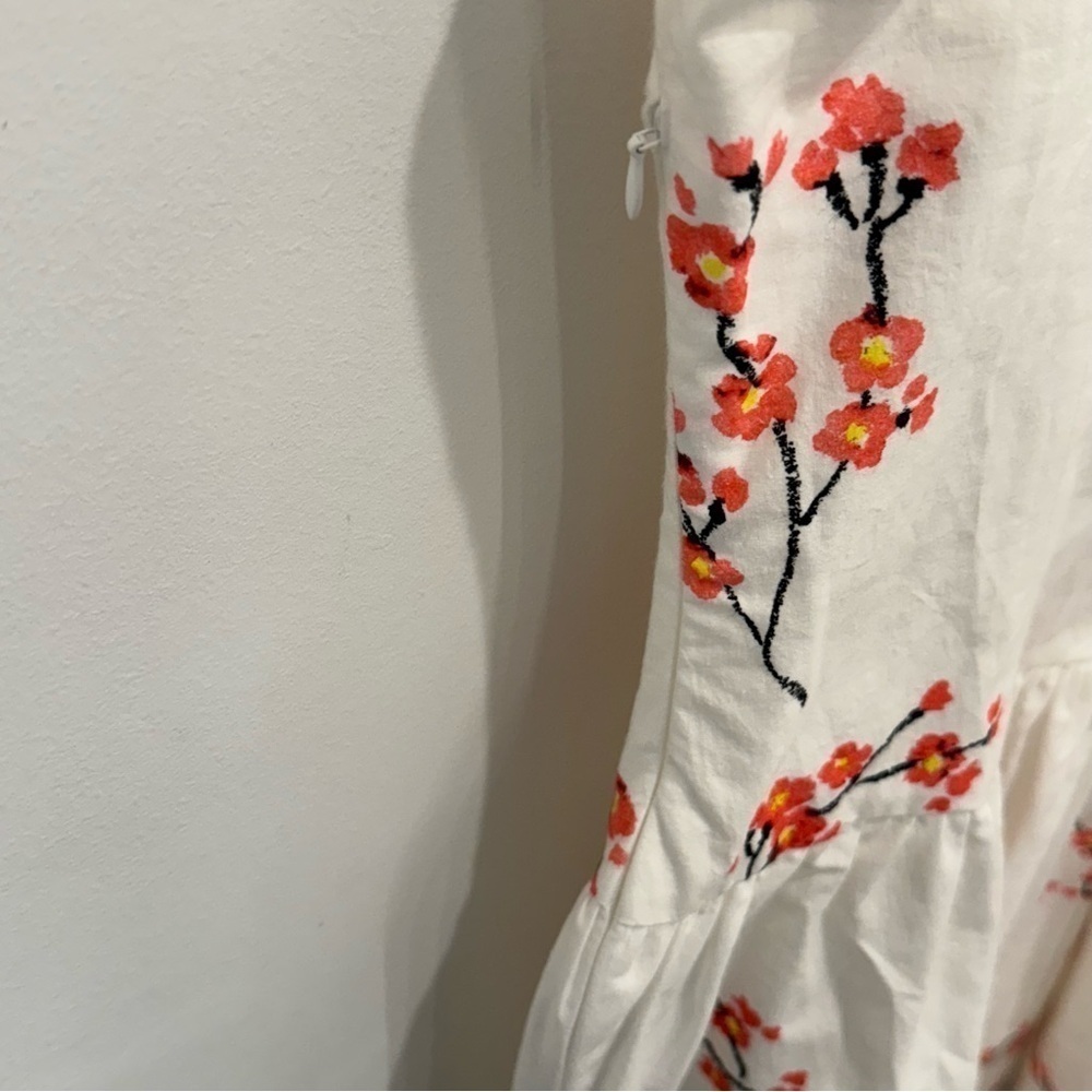 NWT Naya Rea Milana Drop Waist Midi Dress Women’s Size 8 Designer - Picture 12 of 16